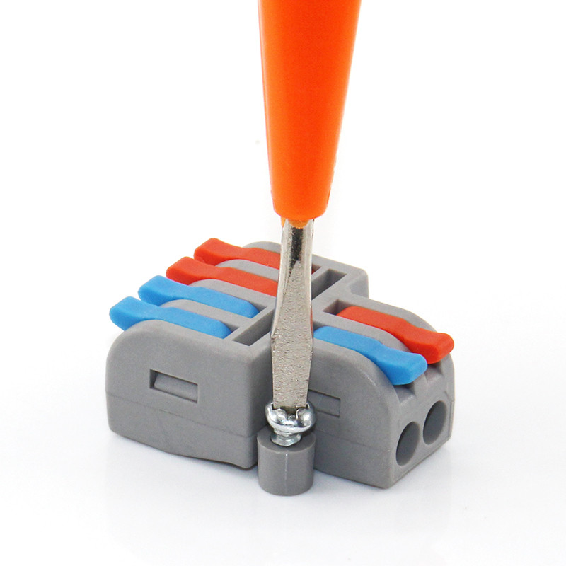 1/5/10 tk Mini kiire juhtmestiku kaablipistikud Universaalne kompaktne jaotur Elektrijuhtmed Push-in koduklemmplokk