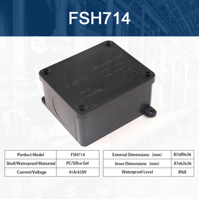 IP66 Vodootporna vanjska spojna kutija za električni kabel s priključnim priključnim blokom Može izrezati rupe Pribor za ožičenje DIY GO