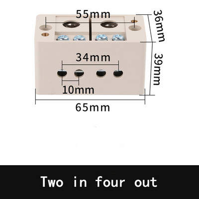 1kom razvodne kutije, razdjelnik žice, 2 ulaza 4/6/8/12 izlaza terminal blok FJ6 i 220V kućanstvo
