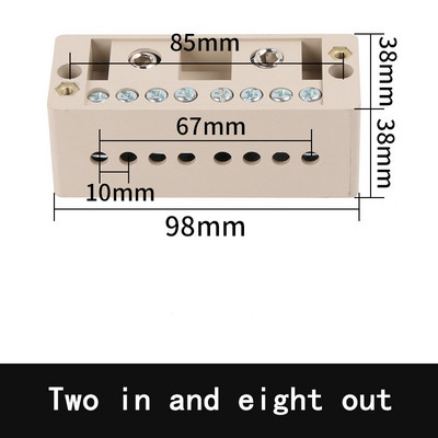 1kom razvodne kutije, razdjelnik žice, 2 ulaza 4/6/8/12 izlaza terminal blok FJ6 i 220V kućanstvo
