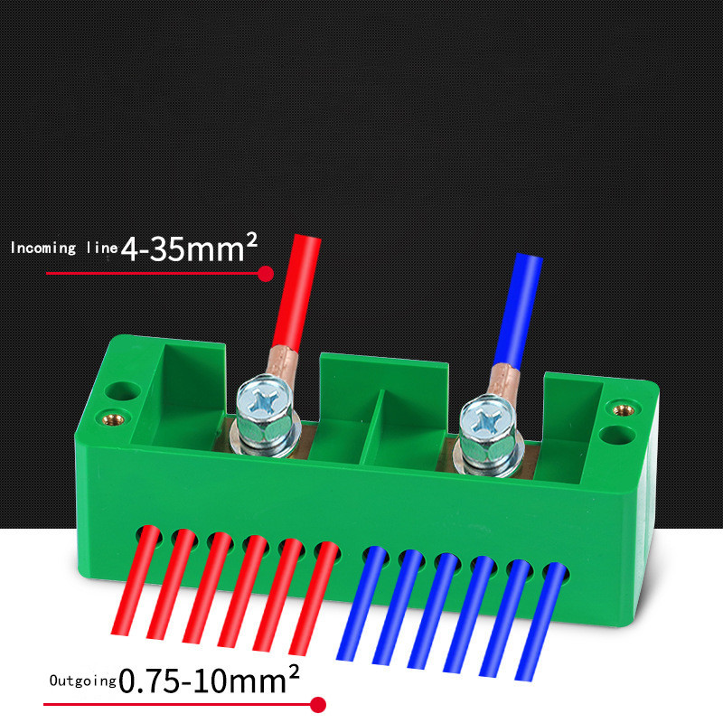1kom razvodne kutije, razdjelnik žice, 2 ulaza 4/6/8/12 izlaza terminal blok FJ6 i 220V kućanstvo