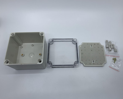 IP67 vodootporno plastično ABS kućište za elektroniku s pločom za ugradnju Električni prozirni poklopac Kućište Razvodna kutija