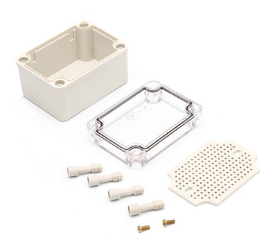 IP67 vodootporno plastično ABS kućište za elektroniku s pločom za ugradnju Električni prozirni poklopac Kućište Razvodna kutija