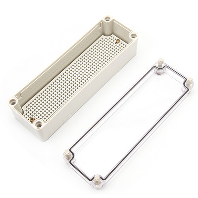 IP67 vodootporno plastično ABS kućište za elektroniku s pločom za ugradnju Električni prozirni poklopac Kućište Razvodna kutija