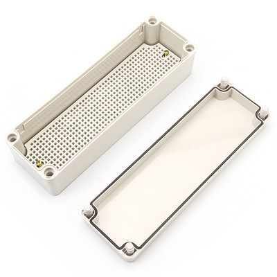 IP67 vodootporno plastično ABS kućište za elektroniku s pločom za ugradnju Električni prozirni poklopac Kućište Razvodna kutija