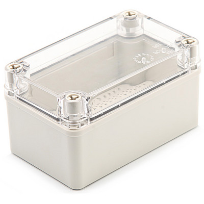 IP67 vodootporno plastično ABS kućište za elektroniku s pločom za ugradnju Električni prozirni poklopac Kućište Razvodna kutija