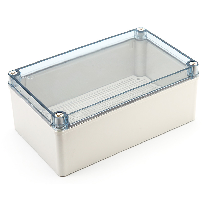 IP67 vodootporno plastično ABS kućište za elektroniku s pločom za ugradnju Električni prozirni poklopac Kućište Razvodna kutija
