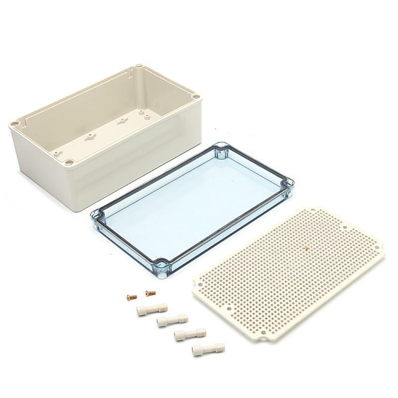 IP67 vodootporno plastično ABS kućište za elektroniku s pločom za ugradnju Električni prozirni poklopac Kućište Razvodna kutija