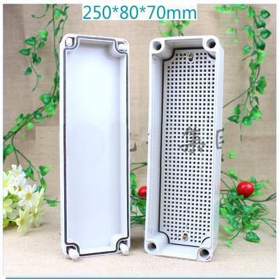 IP65 Vodootporna razvodna kutija za kabele 80*250*70 mm dva u šest izlaza s UK2.5B stezaljkama na din šinu