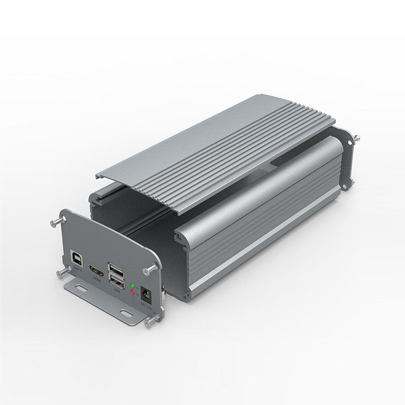 Pielāgota anodēta PCB kartes slota alumīnija sakausējuma korpuss H12 95 * 55 mm