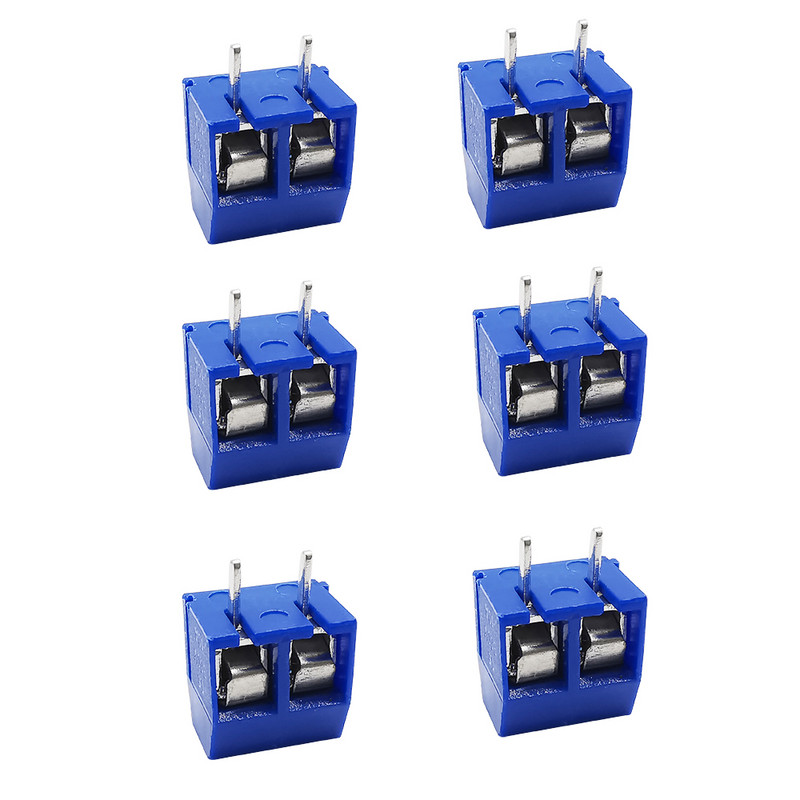 5-50kom KF301-2P KF301-3P 5 mm PCB vijčani terminalni blok KF301 2 pinski 3 pinski žičani konektor Ravna igla Plava