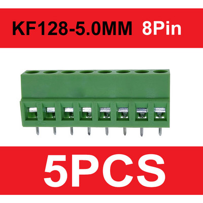 DG/KF128 5.0mm/5.08 PCB skrūvējams spaiļu bloka savienotājs 2P 3P 4P 5P 6P 7P 8P 9P 10P 12P spailes 380V 10A