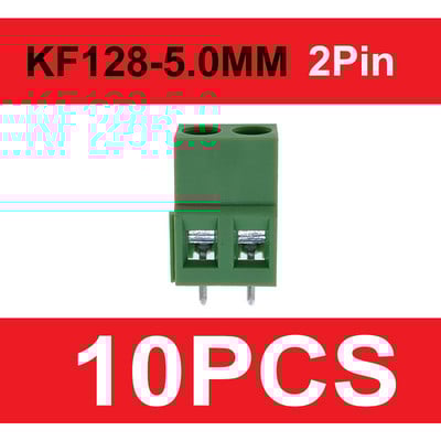 DG/KF128 5.0mm/5.08 PCB skrūvējams spaiļu bloka savienotājs 2P 3P 4P 5P 6P 7P 8P 9P 10P 12P spailes 380V 10A