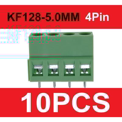 DG/KF128 5.0mm/5.08 PCB skrūvējams spaiļu bloka savienotājs 2P 3P 4P 5P 6P 7P 8P 9P 10P 12P spailes 380V 10A