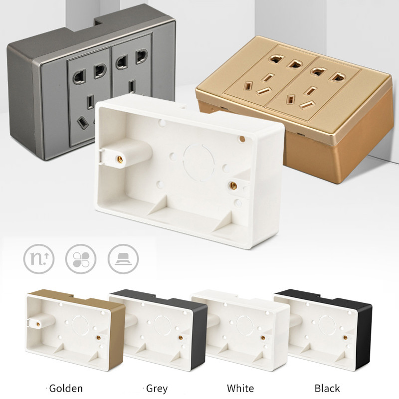 118 Tip Nadgradna utičnica Prekidač Donja kutija Zadebljani materijal Općenito Dva bita Trobitna razvodna kutija