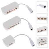 12/6/4Ports 2510 Hub Splitter Harukarbi jaoturi pistikud Isane pistik LED-kapi valgusadapter 2,54 vahekaugus sisemine DC12V