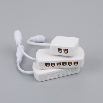 12/6/4Ports 2510 Hub Splitter Junction Box Connectors Διανομέας Αρσενικό βύσμα Προσαρμογέας φωτός ντουλαπιού LED 2,54 Spacing Indoor DC12V