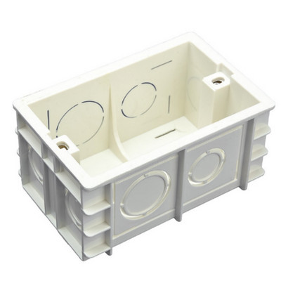 Livolo Dark Box, Λευκά Πλαστικά Υλικά, 101mm*67mm US Standard Internal Mount Box ABS for Wall Light Switch 118mm*72mm