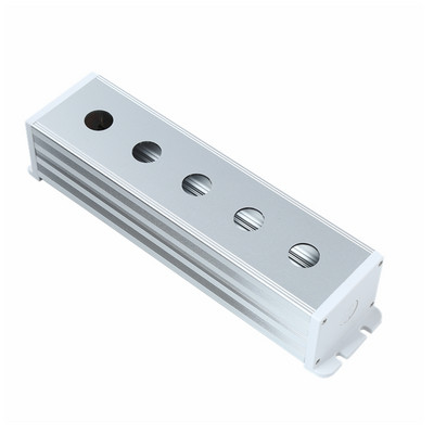 ONPOW BXM6076 22mm Cutie de protecție din aliaj de aluminiu IP40 Industrial 1/2/3/4/5 găuri un singur rând pentru comutator cu buton metalic