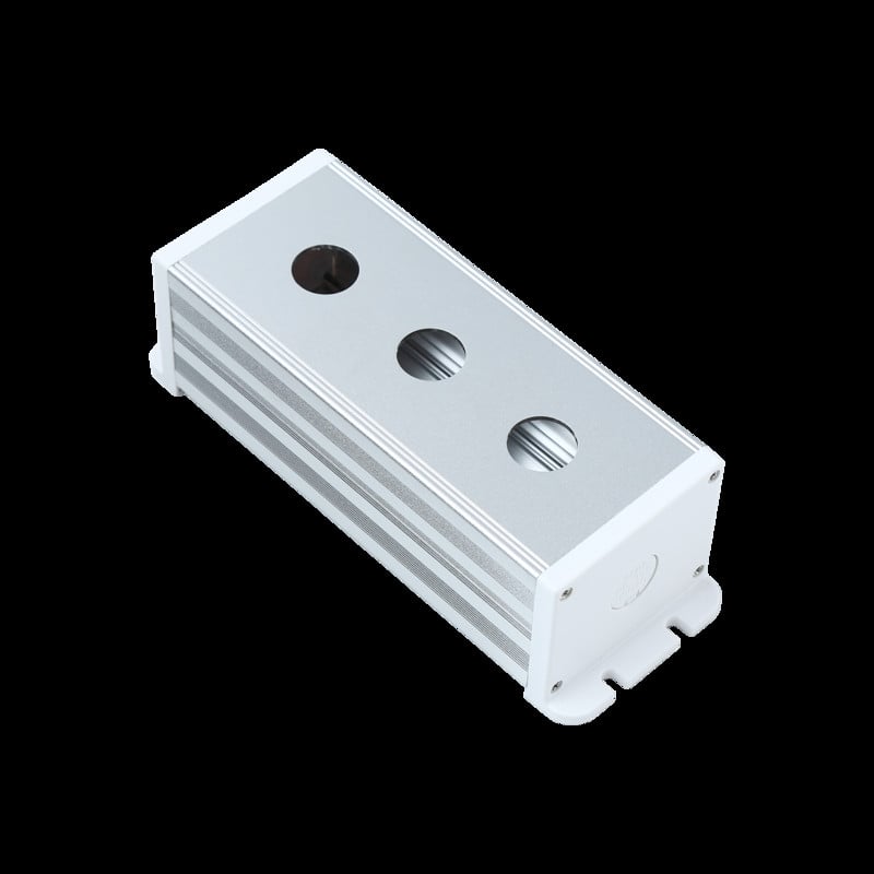 ONPOW BXM6076 22mm Cutie de protecție din aliaj de aluminiu IP40 Industrial 1/2/3/4/5 găuri un singur rând pentru comutator cu buton metalic