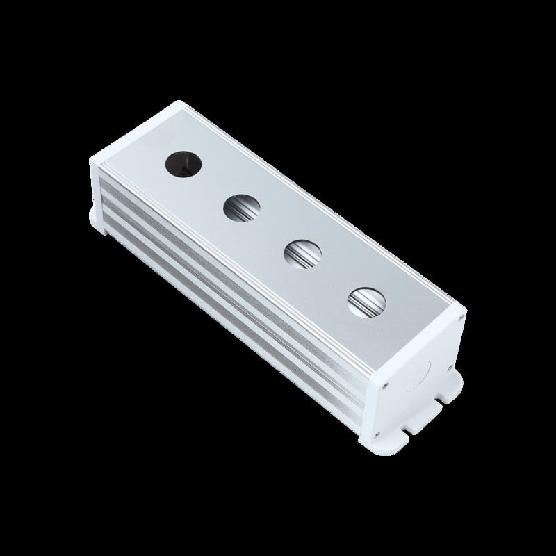 ONPOW BXM6076 22mm Cutie de protecție din aliaj de aluminiu IP40 Industrial 1/2/3/4/5 găuri un singur rând pentru comutator cu buton metalic