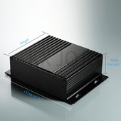 Alumīnija korpuss 147 * 41 * 100/150/155 mm ūdensnecaurlaidīga kaste, dalīta tipa korpuss elektroniskā kaste DIY barošanas korpusa instruments sudraba/melns