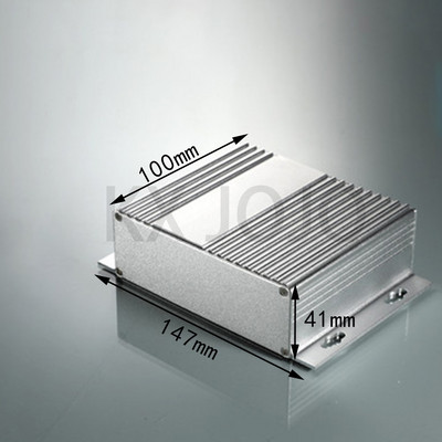 Alumīnija korpuss 147 * 41 * 100/150/155 mm ūdensnecaurlaidīga kaste, dalīta tipa korpuss elektroniskā kaste DIY barošanas korpusa instruments sudraba/melns