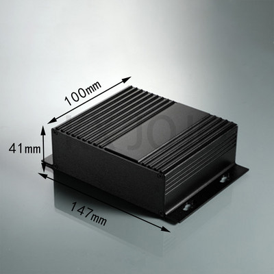 Alumīnija korpuss 147 * 41 * 100/150/155 mm ūdensnecaurlaidīga kaste, dalīta tipa korpuss elektroniskā kaste DIY barošanas korpusa instruments sudraba/melns