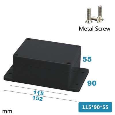 ABS Vodootporna kutija Elektronički sef Plastične kutije Razvodna kutija crne žice Plastični organizator IP67 Vodootporno kućište