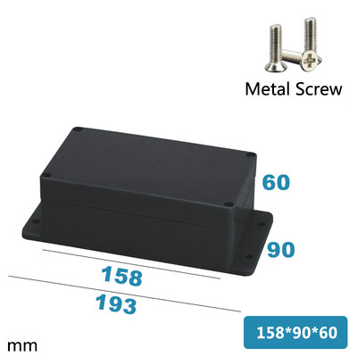 ABS Vodootporna kutija Elektronički sef Plastične kutije Razvodna kutija crne žice Plastični organizator IP67 Vodootporno kućište