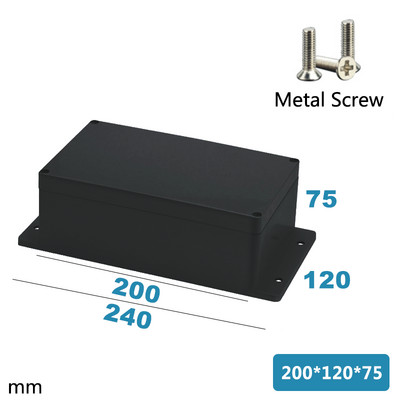 ABS Vodootporna kutija Elektronički sef Plastične kutije Razvodna kutija crne žice Plastični organizator IP67 Vodootporno kućište