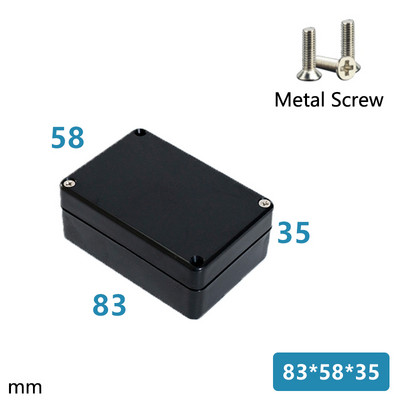 ABS Vodootporna kutija Elektronički sef Plastične kutije Razvodna kutija crne žice Plastični organizator IP67 Vodootporno kućište