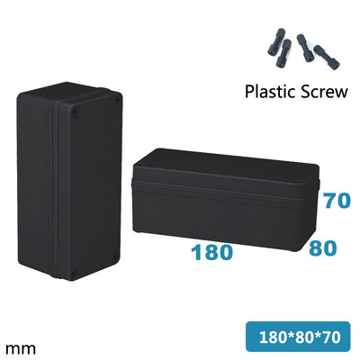 ABS Vodootporna kutija Elektronički sef Plastične kutije Razvodna kutija crne žice Plastični organizator IP67 Vodootporno kućište