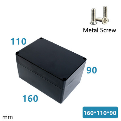 ABS Vodootporna kutija Elektronički sef Plastične kutije Razvodna kutija crne žice Plastični organizator IP67 Vodootporno kućište