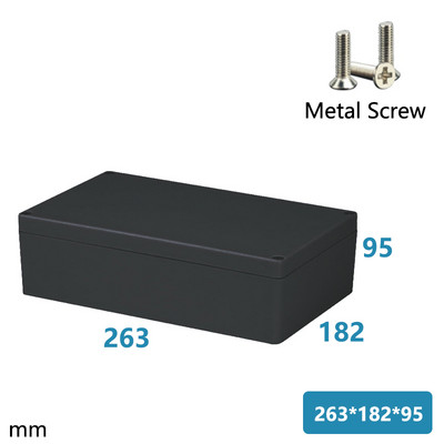 ABS Vodootporna kutija Elektronički sef Plastične kutije Razvodna kutija crne žice Plastični organizator IP67 Vodootporno kućište