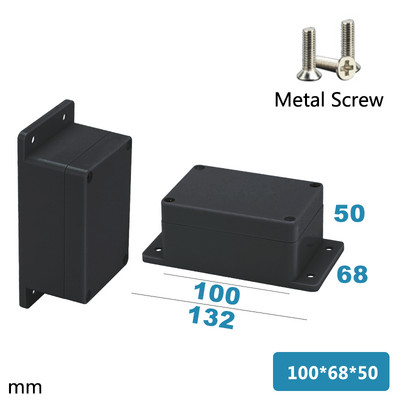 ABS Vodootporna kutija Elektronički sef Plastične kutije Razvodna kutija crne žice Plastični organizator IP67 Vodootporno kućište