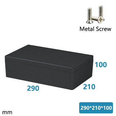 ABS Vodootporna kutija Elektronički sef Plastične kutije Razvodna kutija crne žice Plastični organizator IP67 Vodootporno kućište