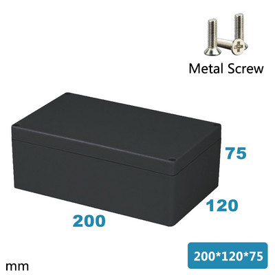 ABS Vodootporna kutija Elektronički sef Plastične kutije Razvodna kutija crne žice Plastični organizator IP67 Vodootporno kućište