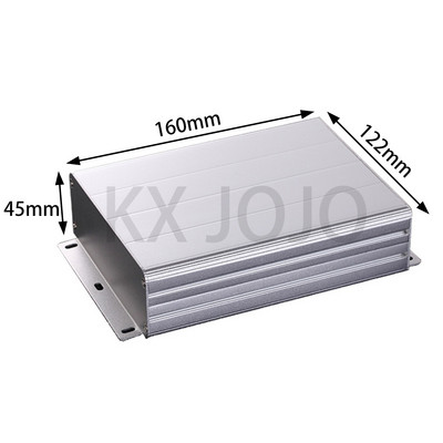 Aluminijsko kućište 122*45*100/110/140/150/160 mm vodootporno srebrno/crno/željezno sivo tiskana ploča s ušima Instrumentacija DIY