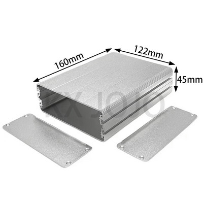 Aluminijsko kućište 122*45*100/110/140/150/160 mm vodootporno srebrno/crno/željezno sivo tiskana ploča s ušima Instrumentacija DIY
