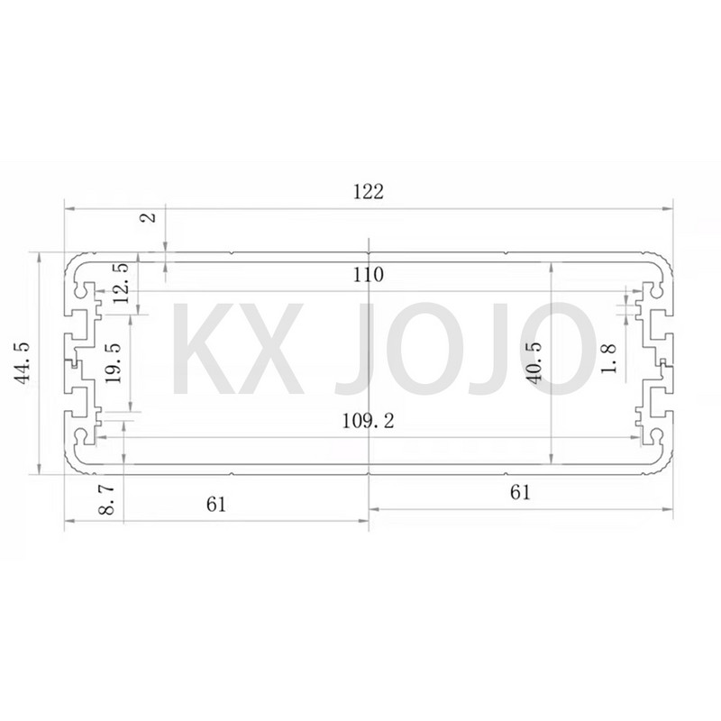 Aluminijsko kućište 122*45*100/110/140/150/160 mm vodootporno srebrno/crno/željezno sivo tiskana ploča s ušima Instrumentacija DIY