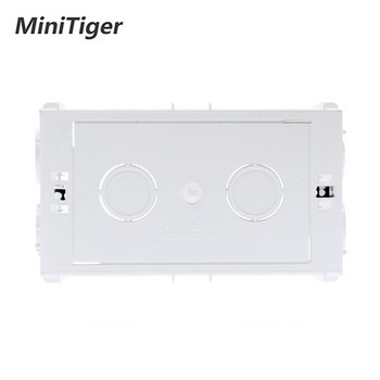 EsooLi Wall Mounting Box Internal Cassette White Back Box 137*83*56mm Για 146mm*86mm Τυπικός διακόπτης αφής και υποδοχή USB