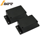 200X120X75mm Sadales kārba Ūdensizturīgs Putekļu necaurlaidīgs IP65 ABS plastmasas universāls elektrisks projekta korpuss melns ar fiksētu ausi