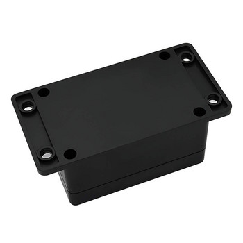 200X120X75mm Съединителна кутия Водоустойчива прахоустойчива IP65 ABS пластмаса Универсална електрическа проектна кутия Черна с фиксирано ухо