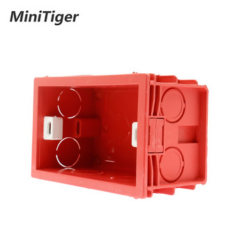 Minitiger 101mm*67mm стандартна вътрешна монтажна кутия за САЩ, задна касета за 118mm*72mm стандартен стенен сензорен превключвател и USB гнездо