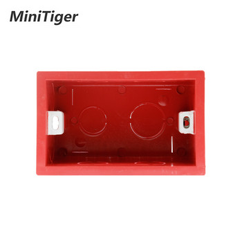 Minitiger 101mm*67mm стандартна вътрешна монтажна кутия за САЩ, задна касета за 118mm*72mm стандартен стенен сензорен превключвател и USB гнездо