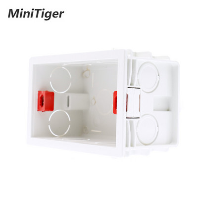 Minitiger 101mm*67mm US szabványos belső szerelődoboz hátsó kazetta 118mm*72mm szabványos fali érintőkapcsolóhoz és USB-aljzathoz