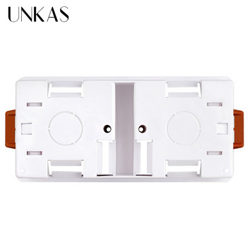 UNKAS 86 тип 2 Gang 172 мм кутия за монтаж на суха облицовка за гипсокартон гипсокартон 34 мм дълбочина касета за стенен превключвател