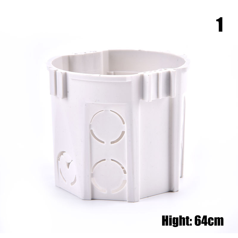 80 Vrsta europske ploče s utičnicama Dark Box Bseed Nova kutija za zidnu montažu Unutarnja kazeta Bijela kutija 70*65 mm za EU standard