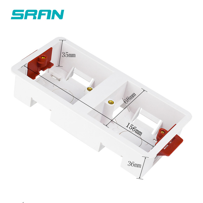 86 Kutija za suhe obloge tipa 2 za gipsane ploče, gipsane ploče, gipsane ploče 35 mm dubine Zidna kutija s prekidačem Zidna utičnica, kaseta SRAN